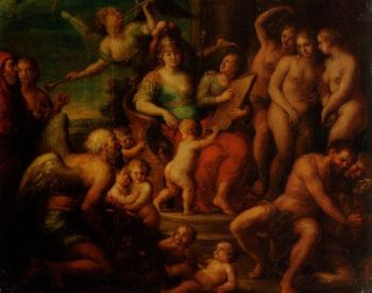 Triumph of Minerva with the Three Graces by Erasmus Quellinus II