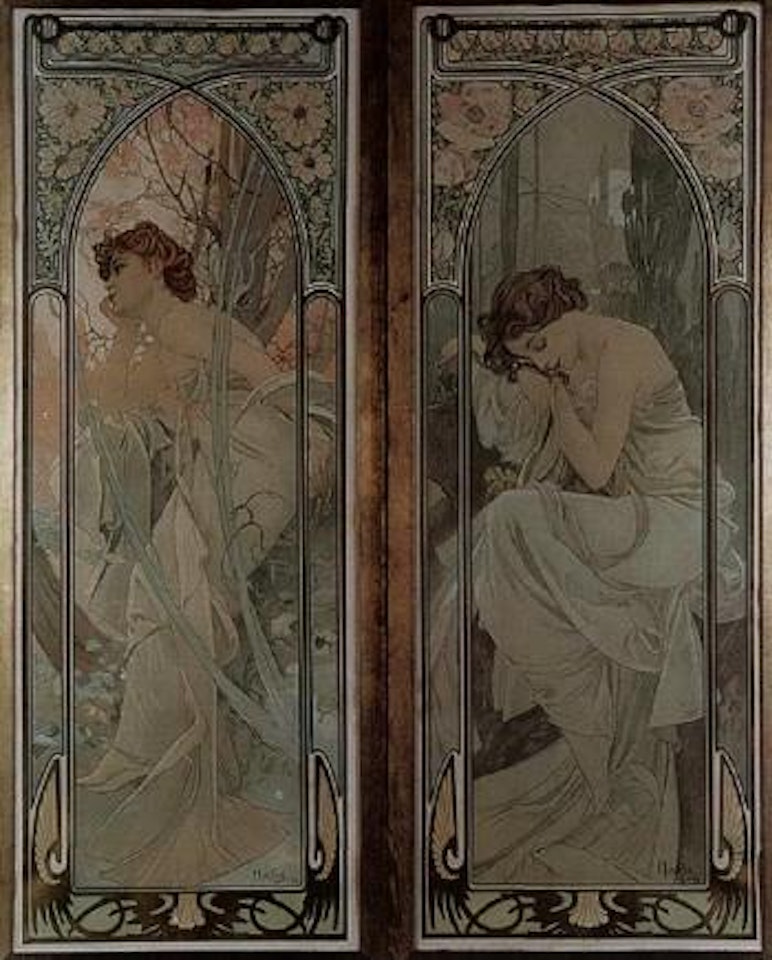 Morning. Evening by Alphonse Mucha