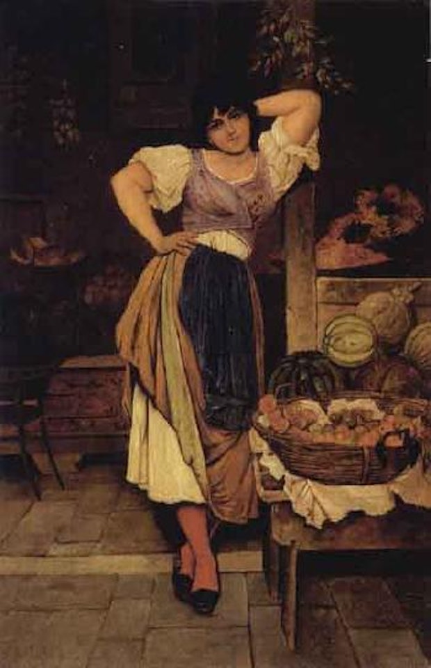 Fruit seller by Italian School