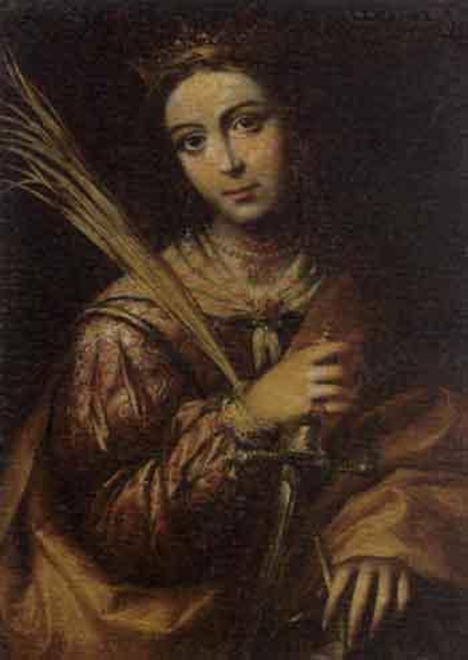 Saint Catherine. Female Saint by Bartolomé Esteban Murillo