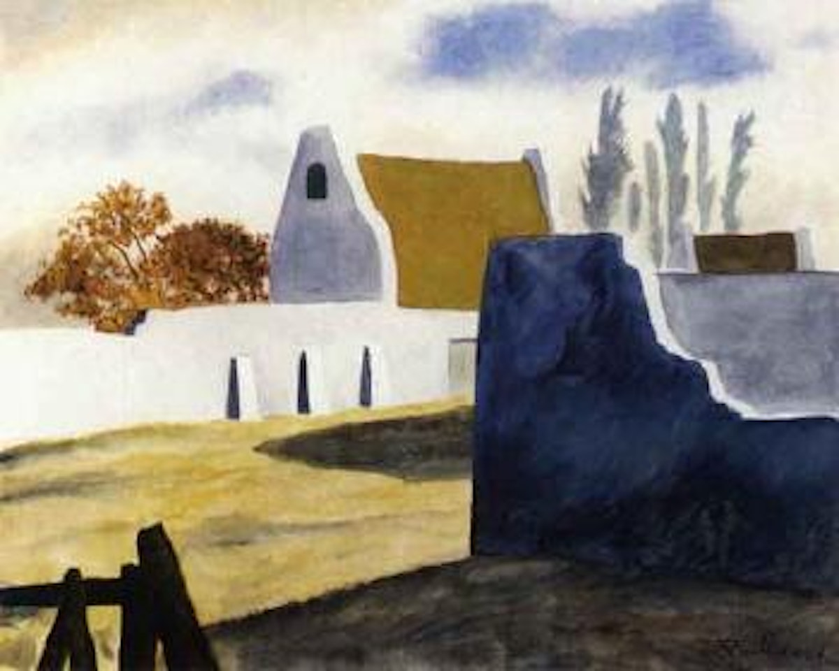 Farm and fallen wall by Léon Spilliaert