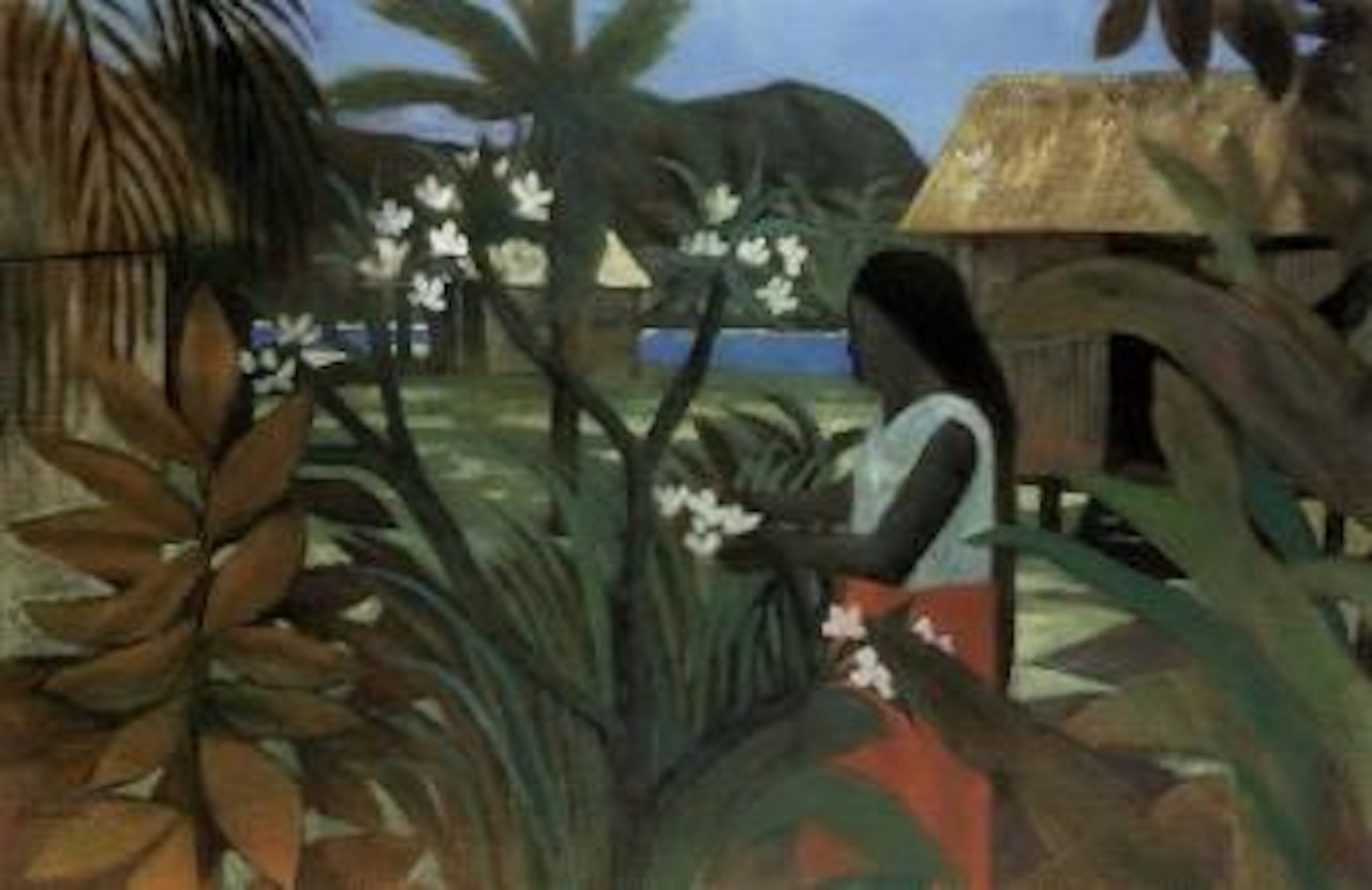 Gathering Frangipani by Ray Austin Crooke