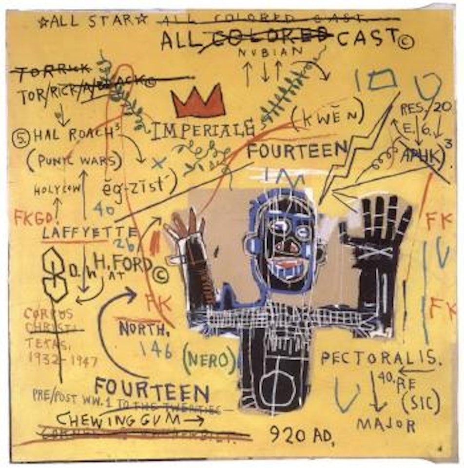 All coloured cast I by Jean-Michel Basquiat
