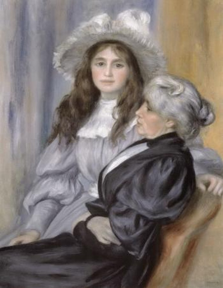 Berthe Morisot et sa fille, Julie Manet by Pierre-Auguste Renoir
