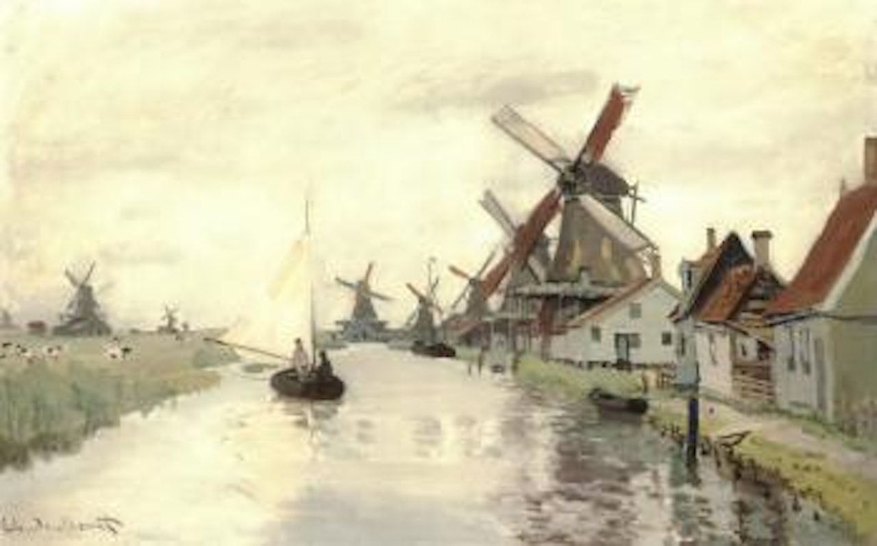 Moulin en Hollande by Claude Monet