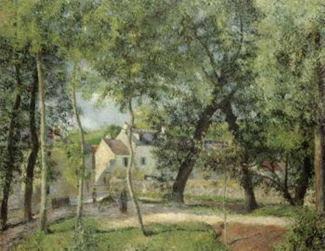 Paysage a Osny pres l'abreuvoir by Camille Pissarro