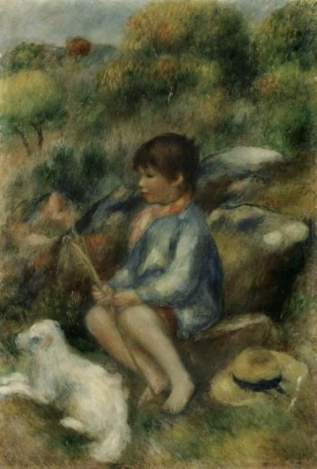 Jeune garcon au ruisseau by Pierre-Auguste Renoir