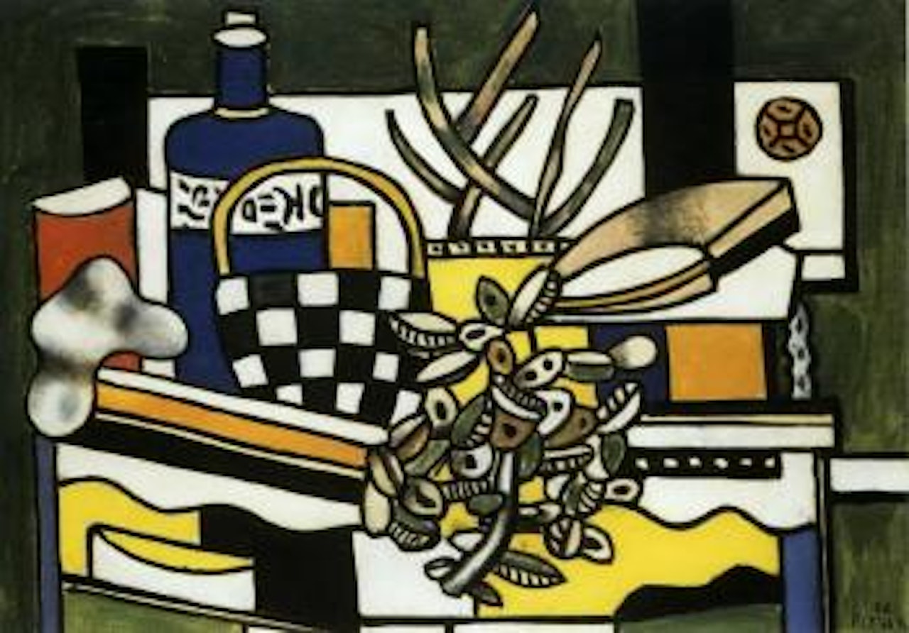 Nature morte a la bouteille by Fernand Leger