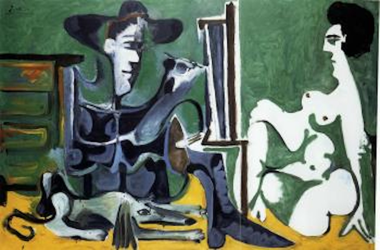 Le peintre et son modele by Pablo Picasso