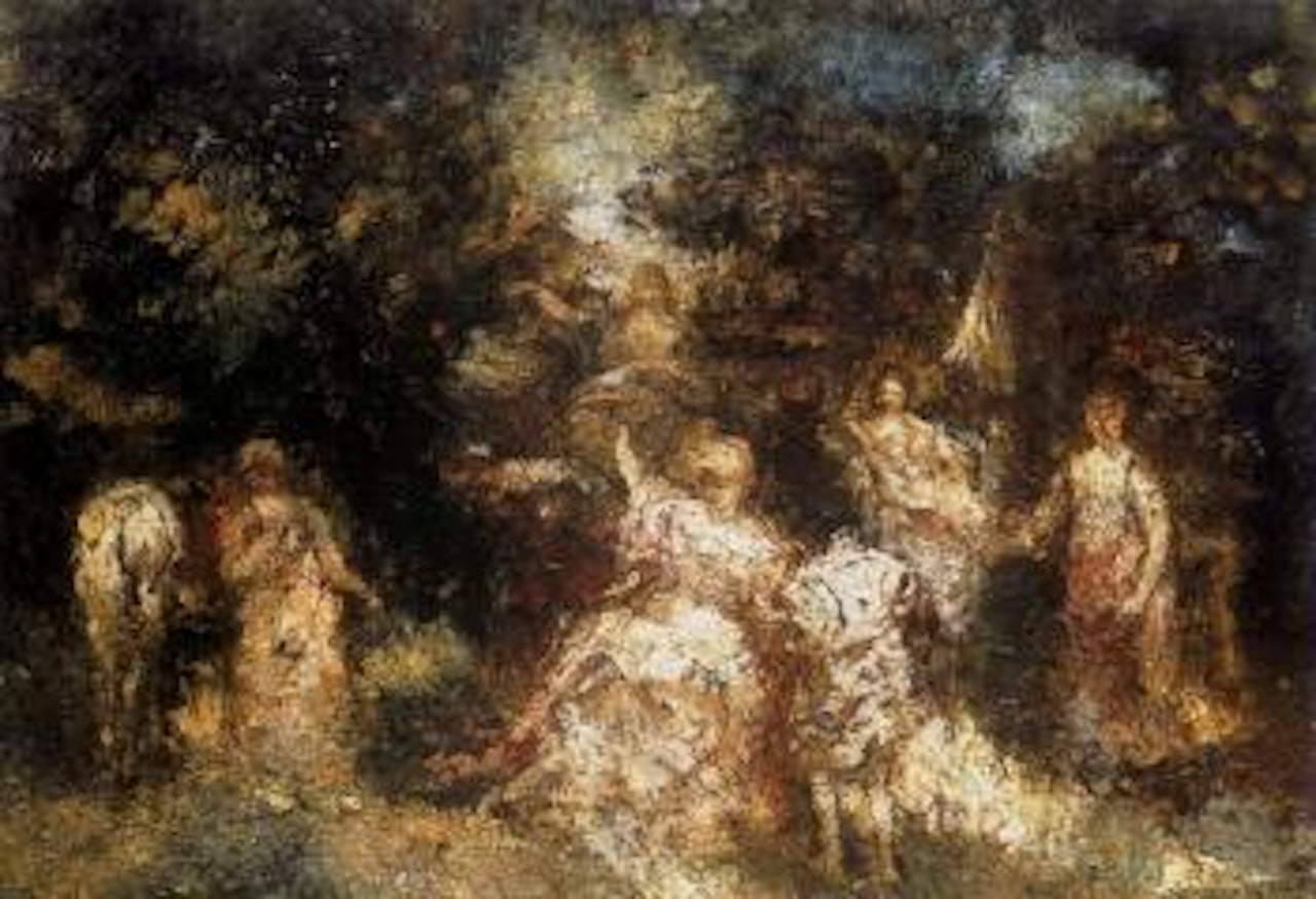 Fete champetre by Adolphe Monticelli