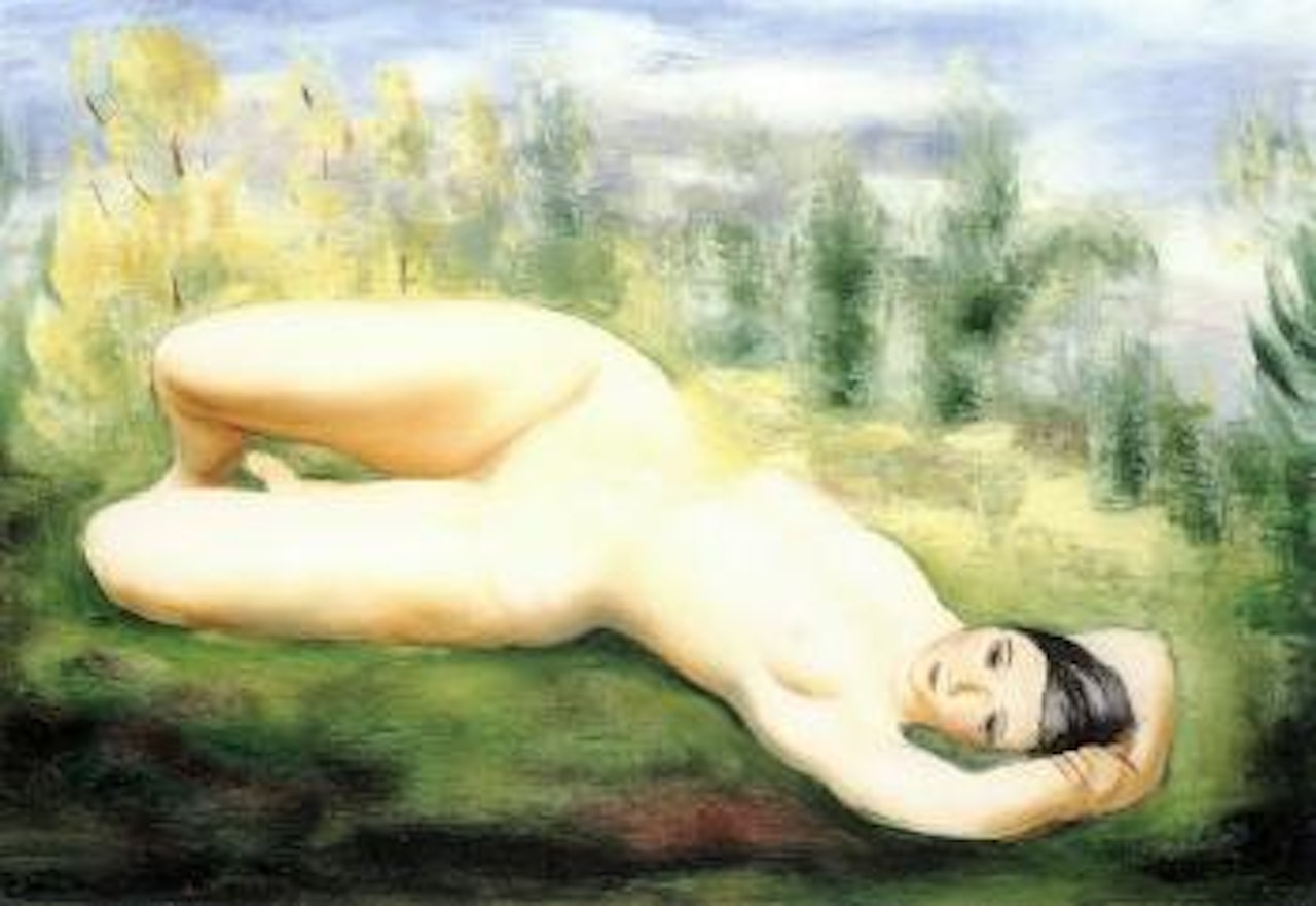 Nu dans l'herbe by Moïse Kisling