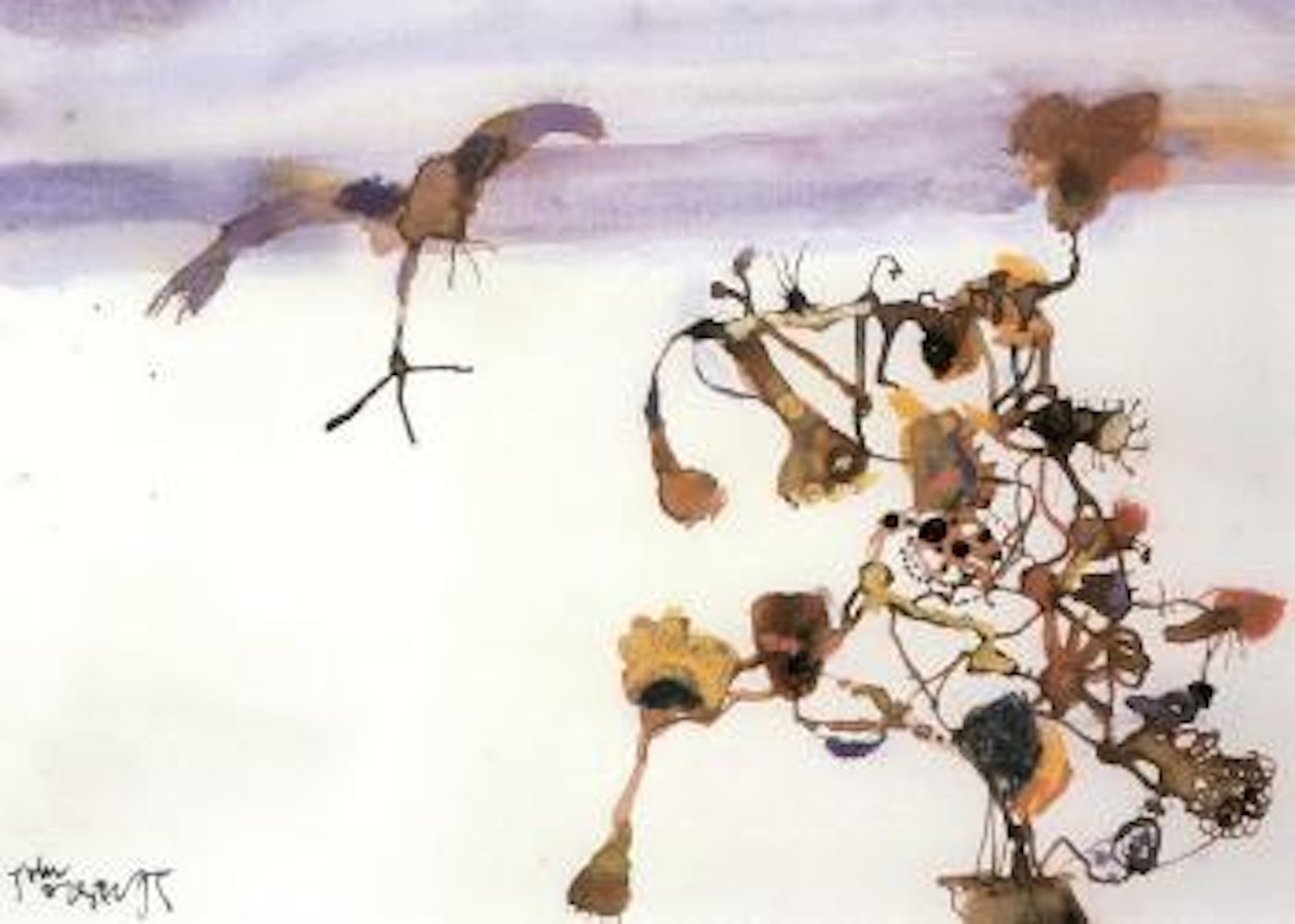 Jesus Bird, Lake Eyre by John Olsen