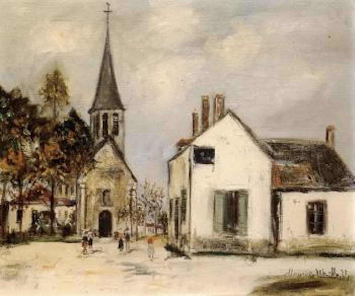 Eglise de Couchey by Maurice Utrillo