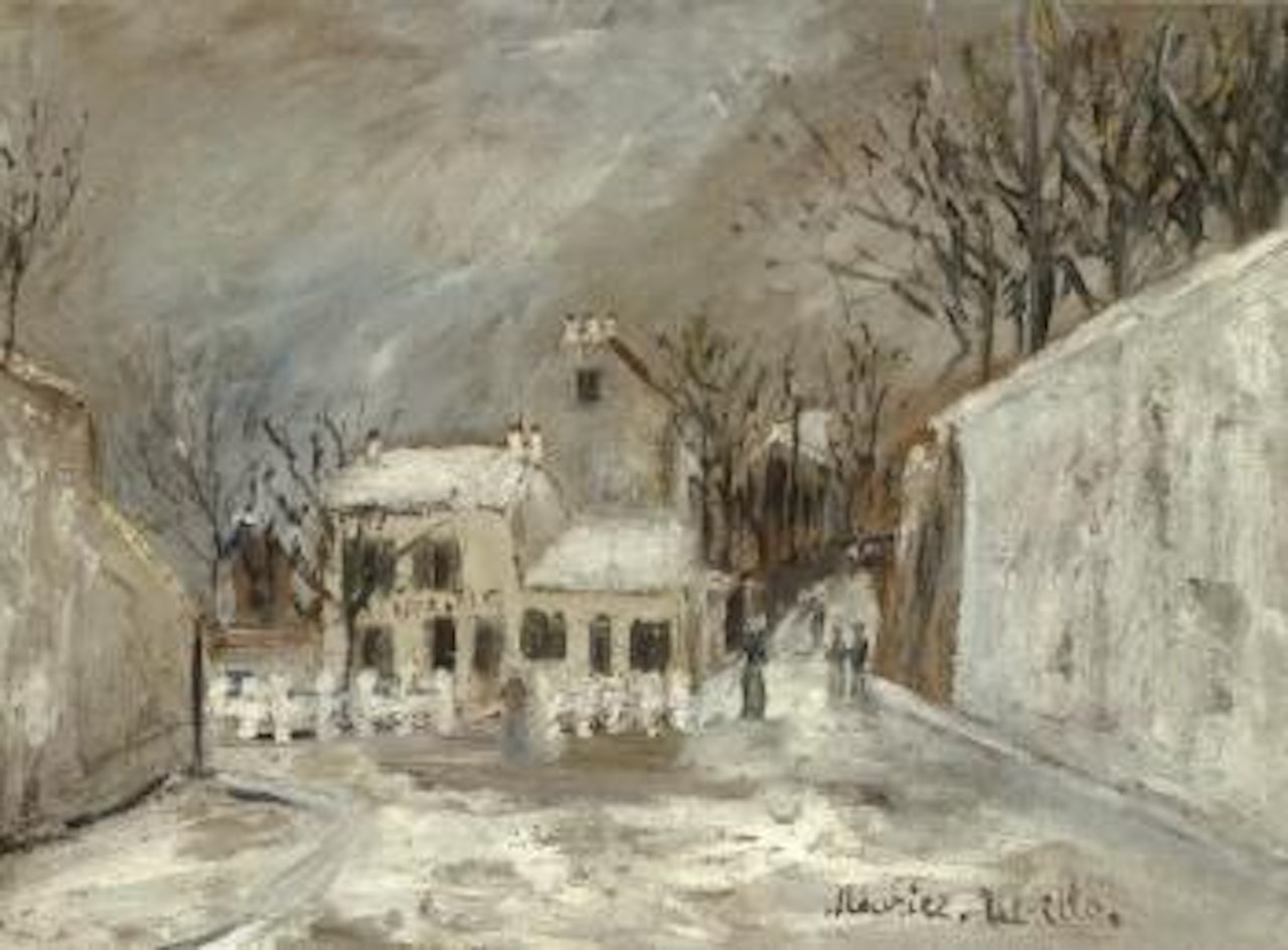 Le Lapin Agile sous la neige by Maurice Utrillo