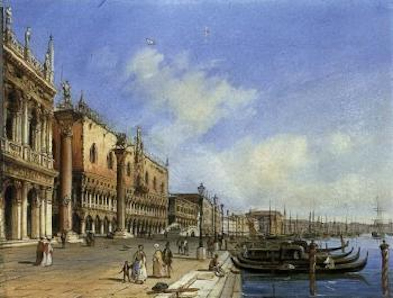 Le quai des Esclavons Venise by Carlo Grubacs