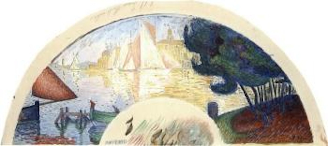 Saint Tropez, pins et voiles by Paul Signac