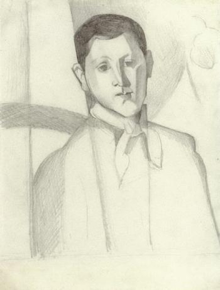 Portrait de Louis Guillaume, d'apres Paul Cezanne by Juan Gris