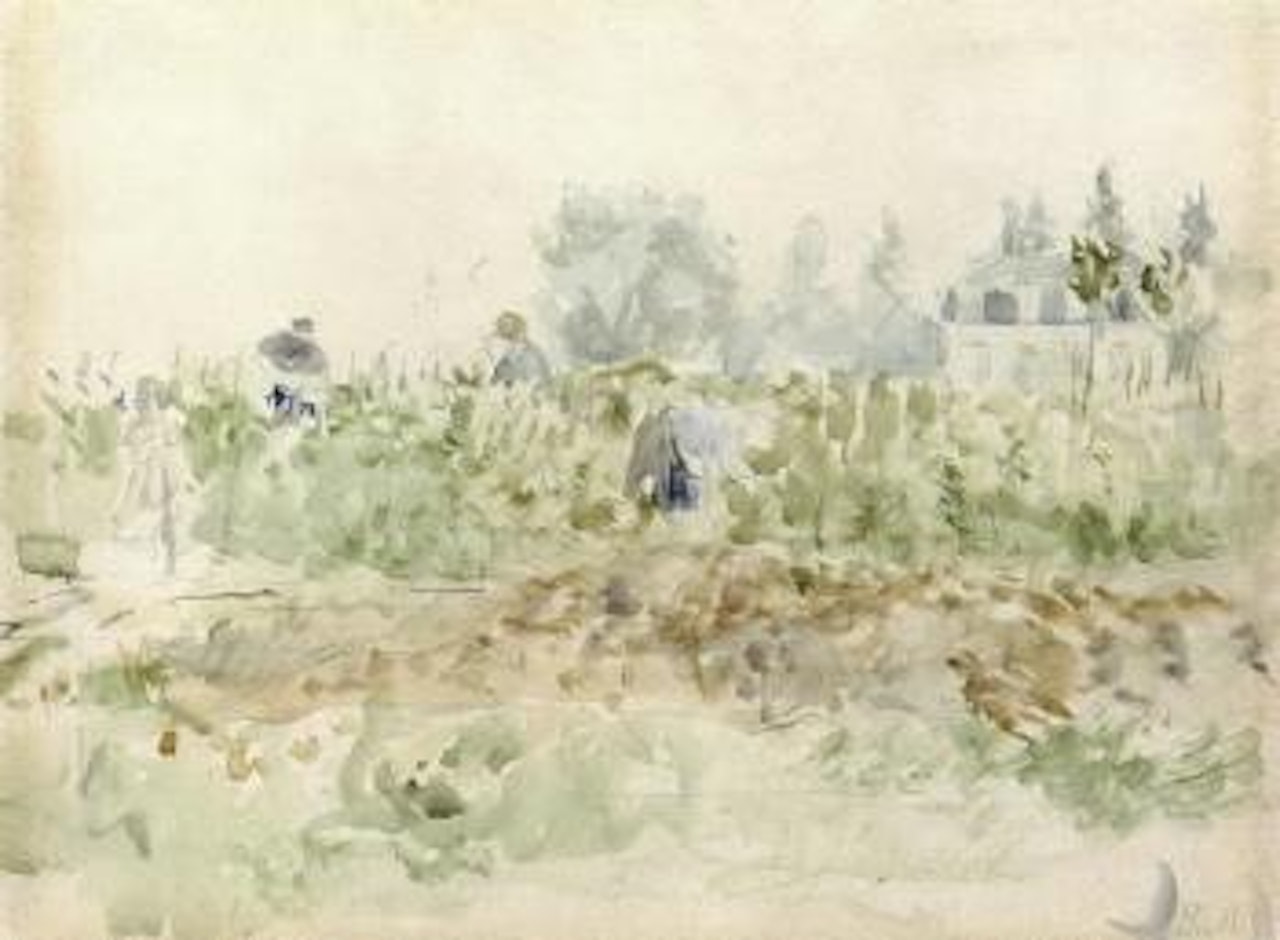 Dans les vignes, Bougival by Berthe Morisot