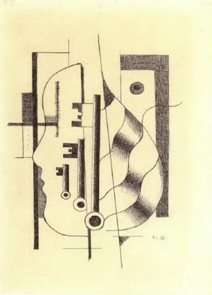 Profil aux clefs by Fernand Leger