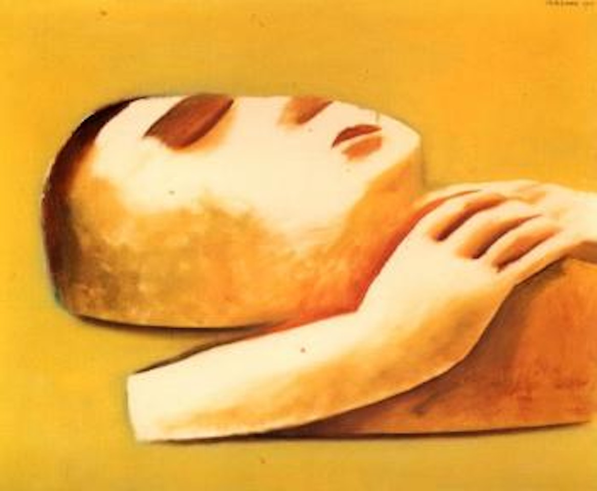 Prone figure by Charles Blackman