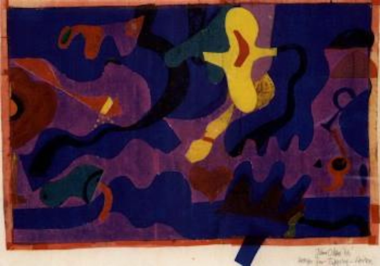 Design for tapestry, London by John Olsen