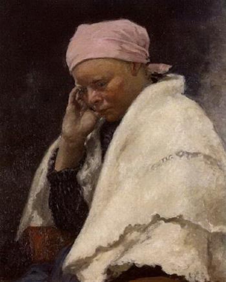 Lady with shawl by Rupert Charles Wulsten Bunny