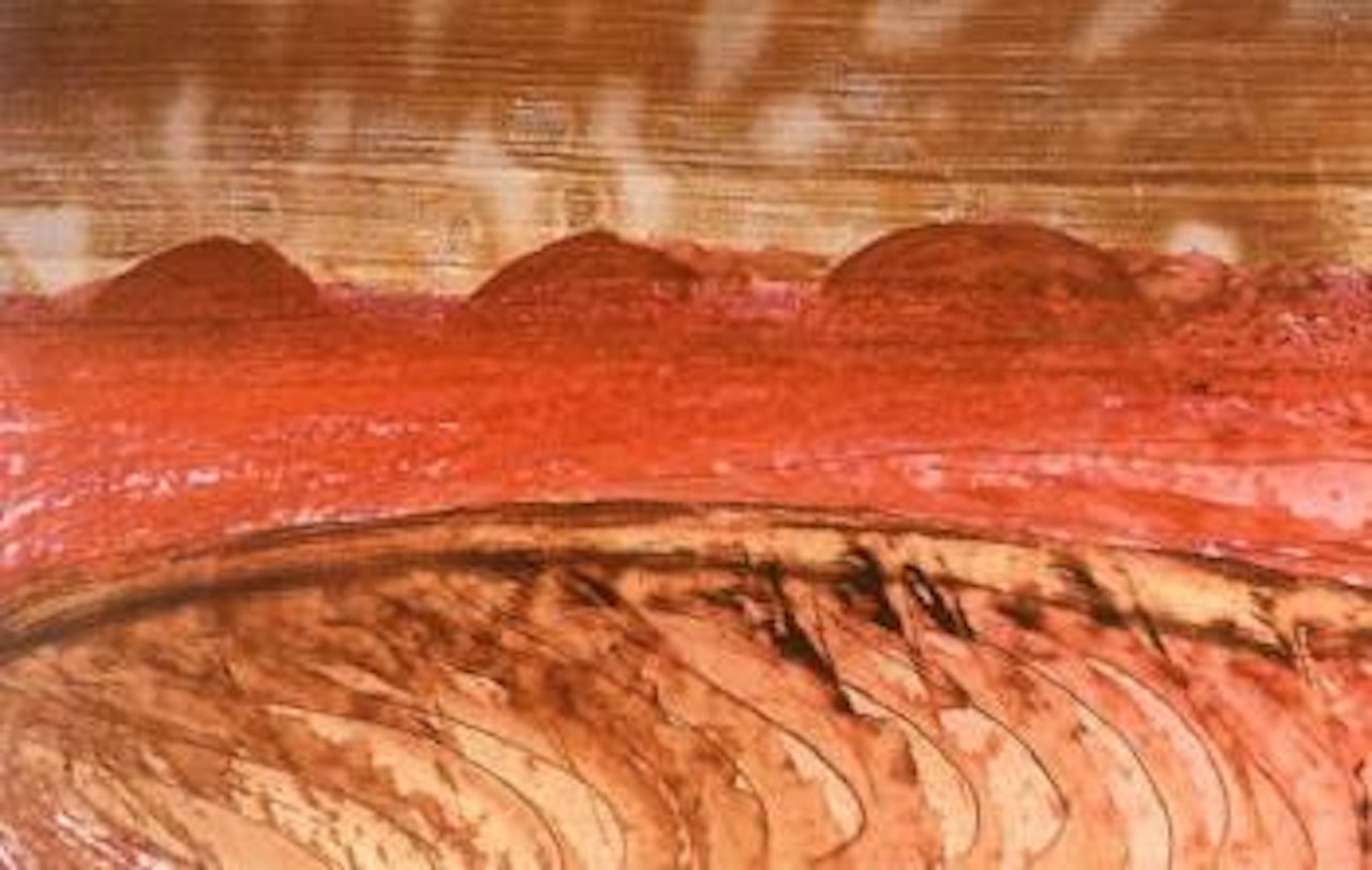 Central Australian landscape by Sidney Nolan