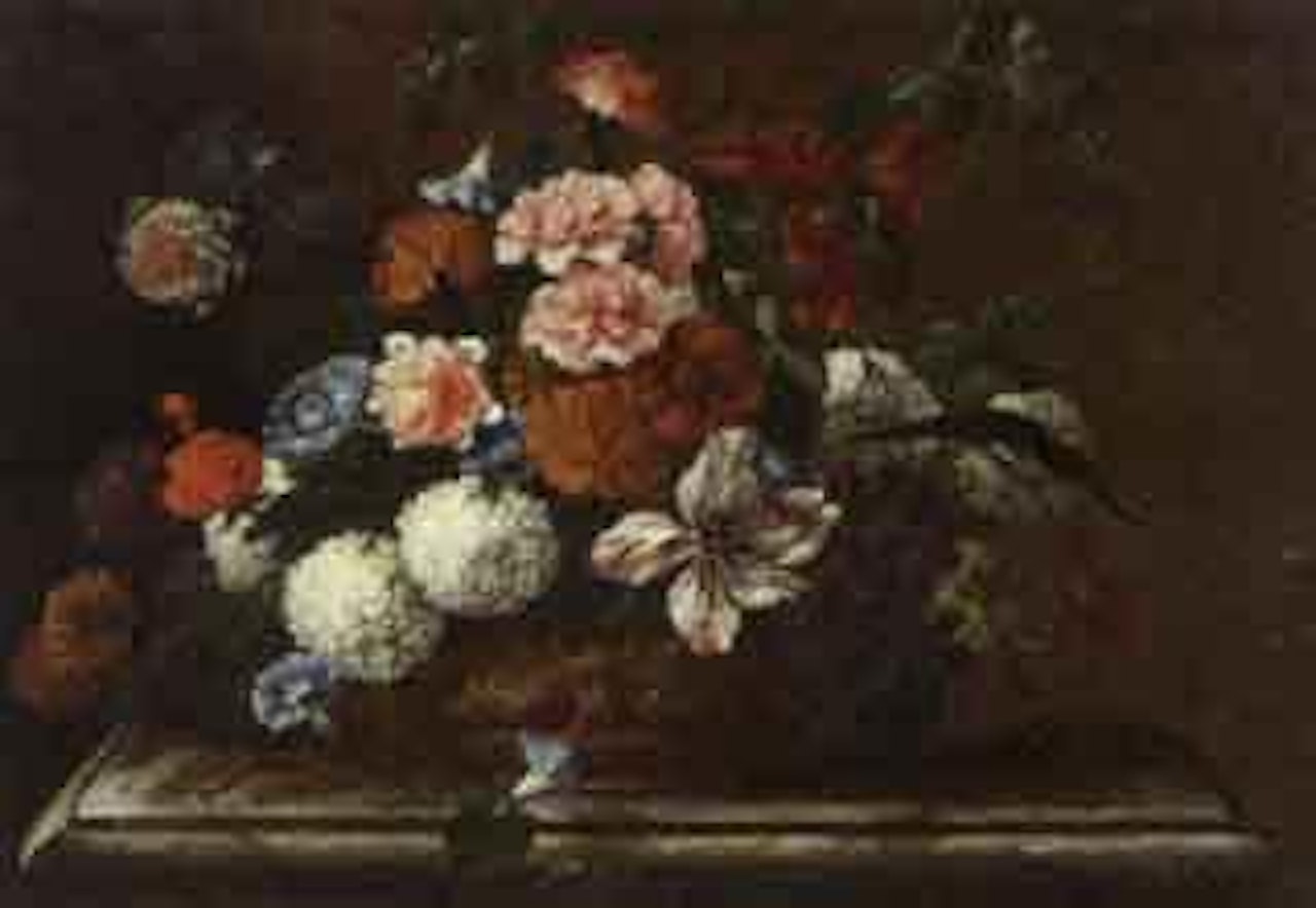 Flowers in urn by Jean Baptiste Monnoyer