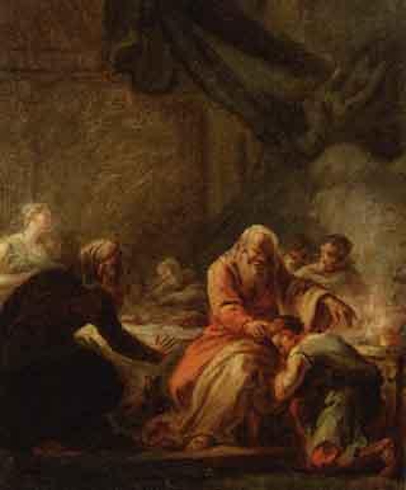 David annointed by Samuel by Jean-Honoré Fragonard