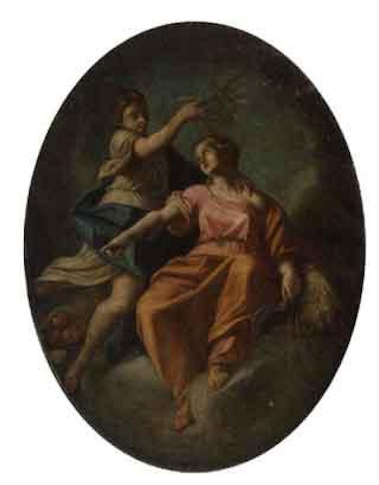 Ceres crowned by female attendant by Francesco de Mura