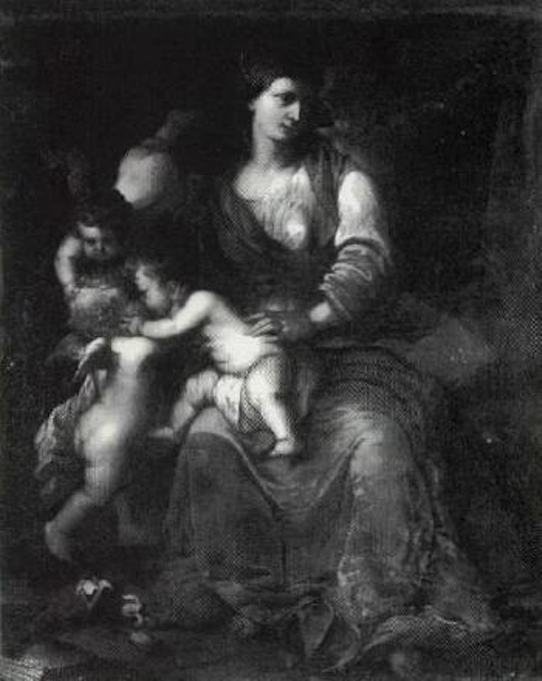 Madonna with Child Jesus and putti playing by Angelica Kauffmann