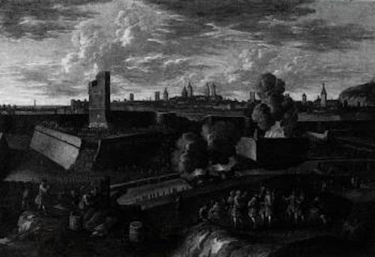 Battle scenes by German School
