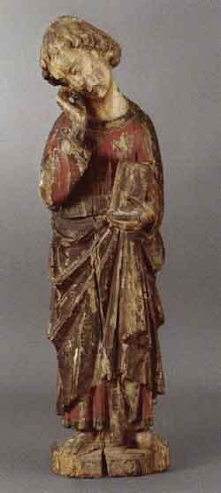 John with bent head by German School