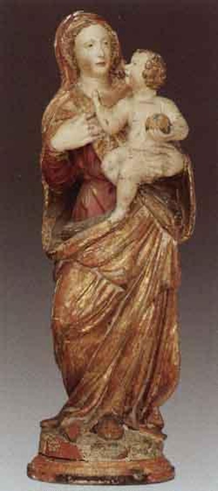 Standing Mary holding Child by German School