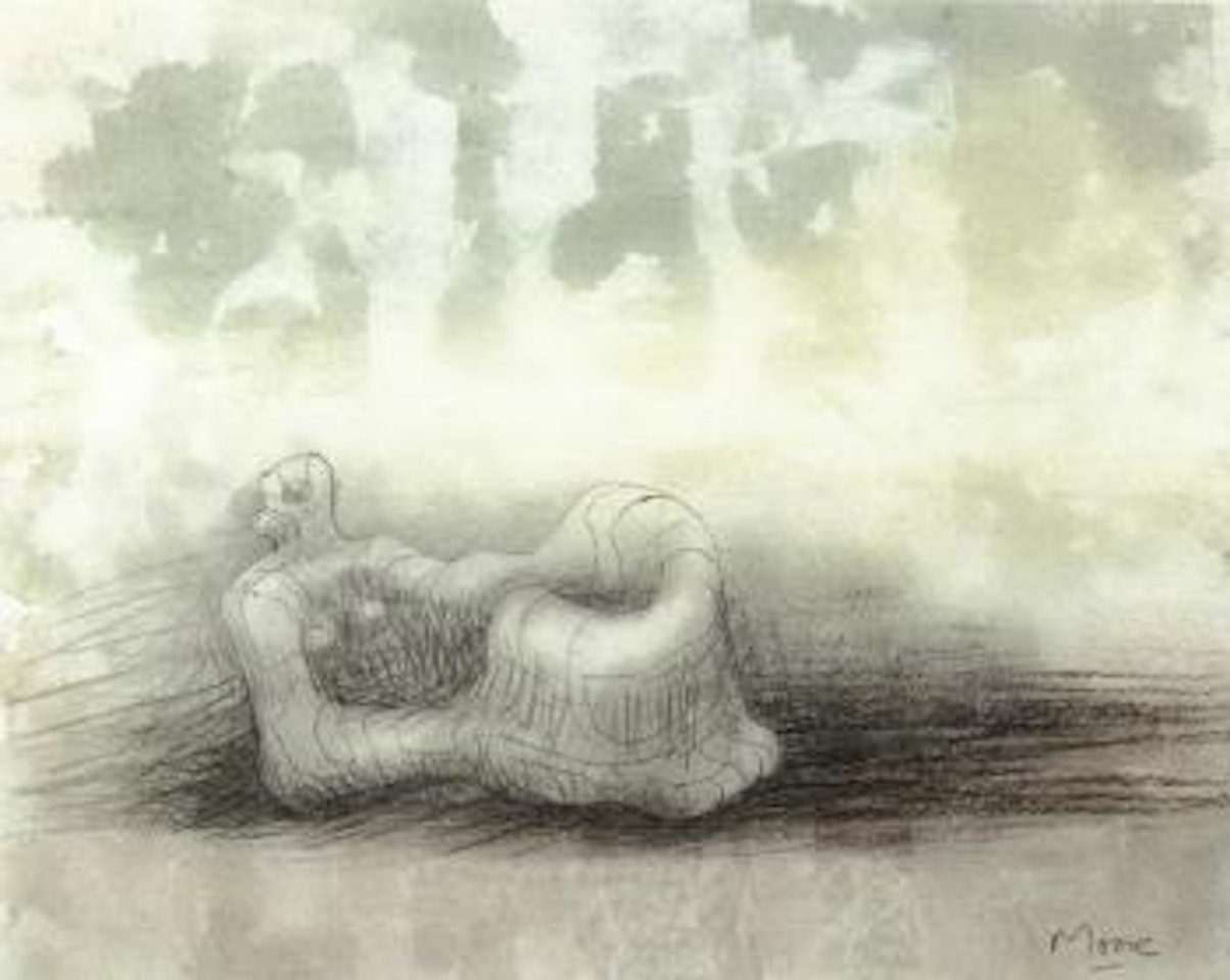 Reclining figure, idea for carving by Henry Moore