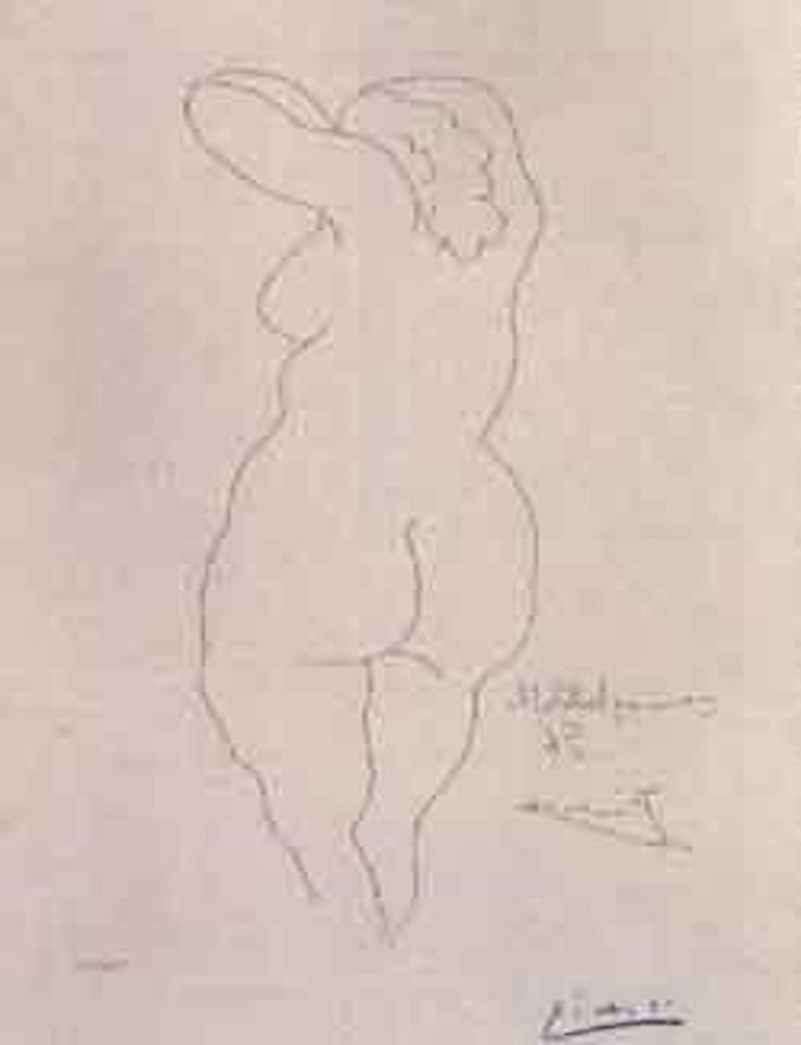 Femme, vue de dos by Pablo Picasso