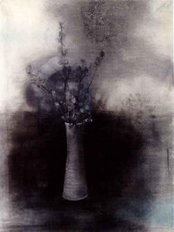 Flowers in vase by Jim Dine