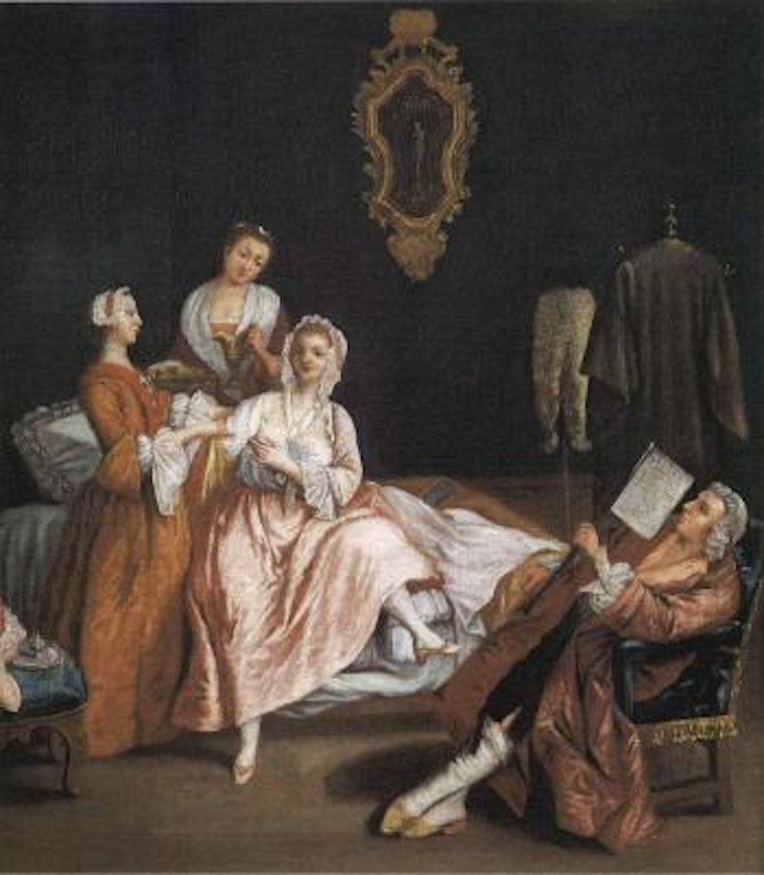 Il risveglio della dama by Pietro Longhi