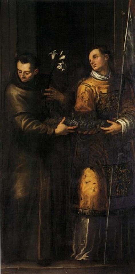 Saint Anthony of Padua protecting the city of S. Liberale by Jacopo Palma il Giovane