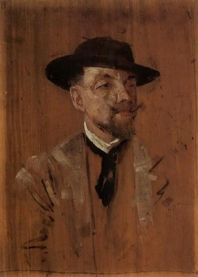 Portrait of Frederic Villiers by Arthur Ernest Streeton