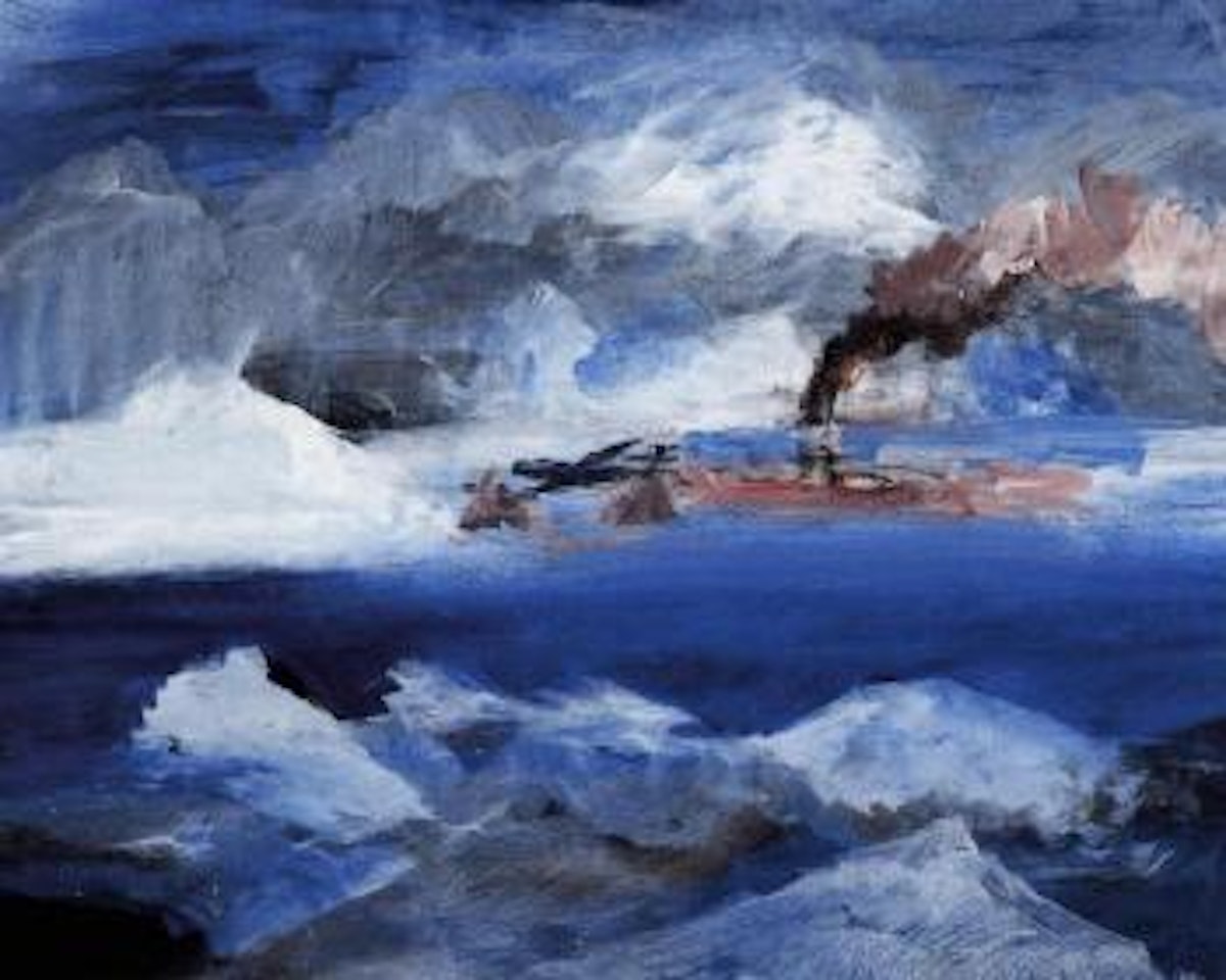 Supply ship, Antarctica by Sidney Nolan