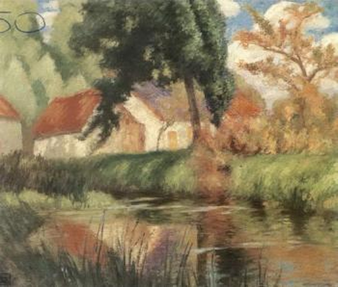 River at Suevres by Rupert Charles Wulsten Bunny