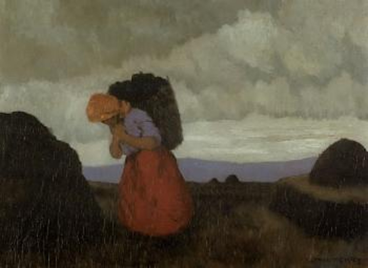 Turf gatherer, Connemara by Paul Henry