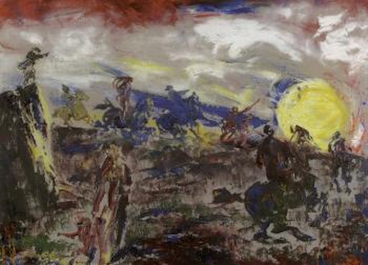 Flying moon by Jack Butler Yeats