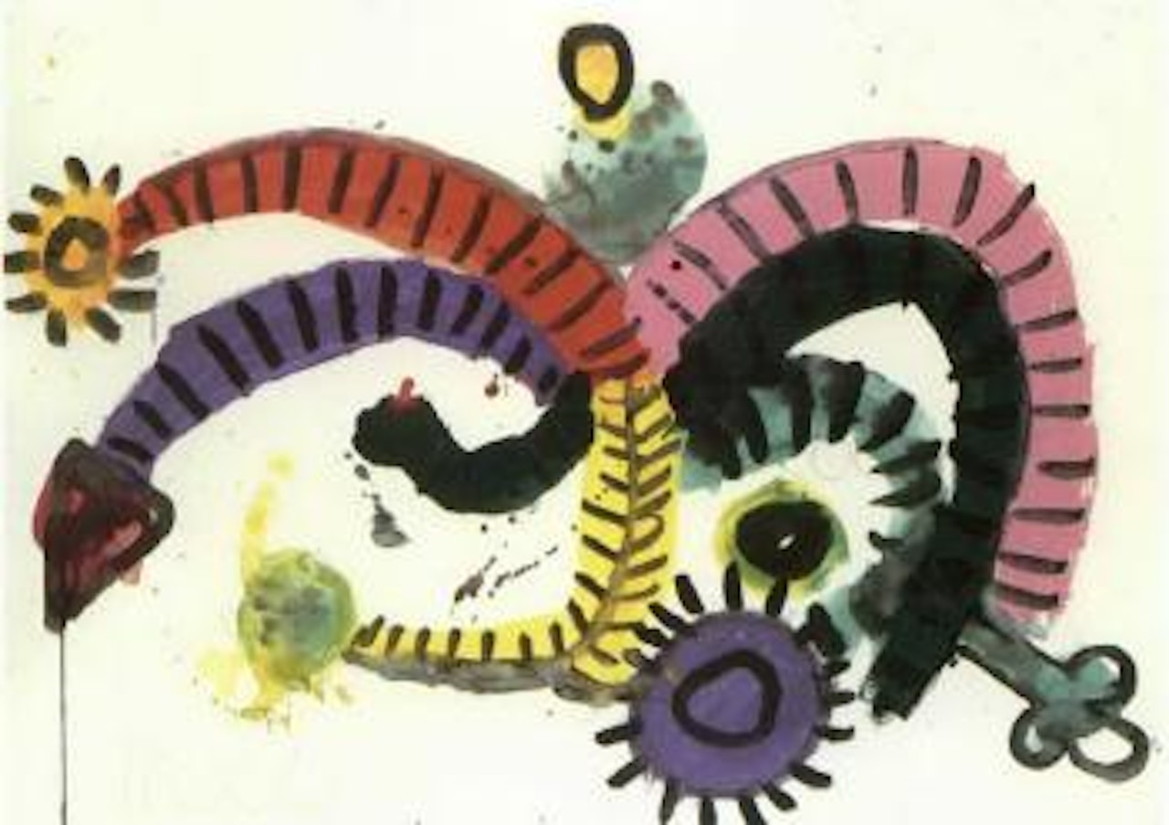 Feathers for serpent by Alan Davie
