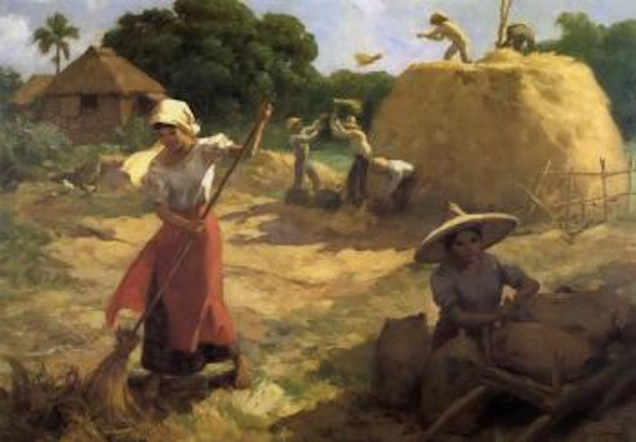 Working in the field by Fernando Amorsolo