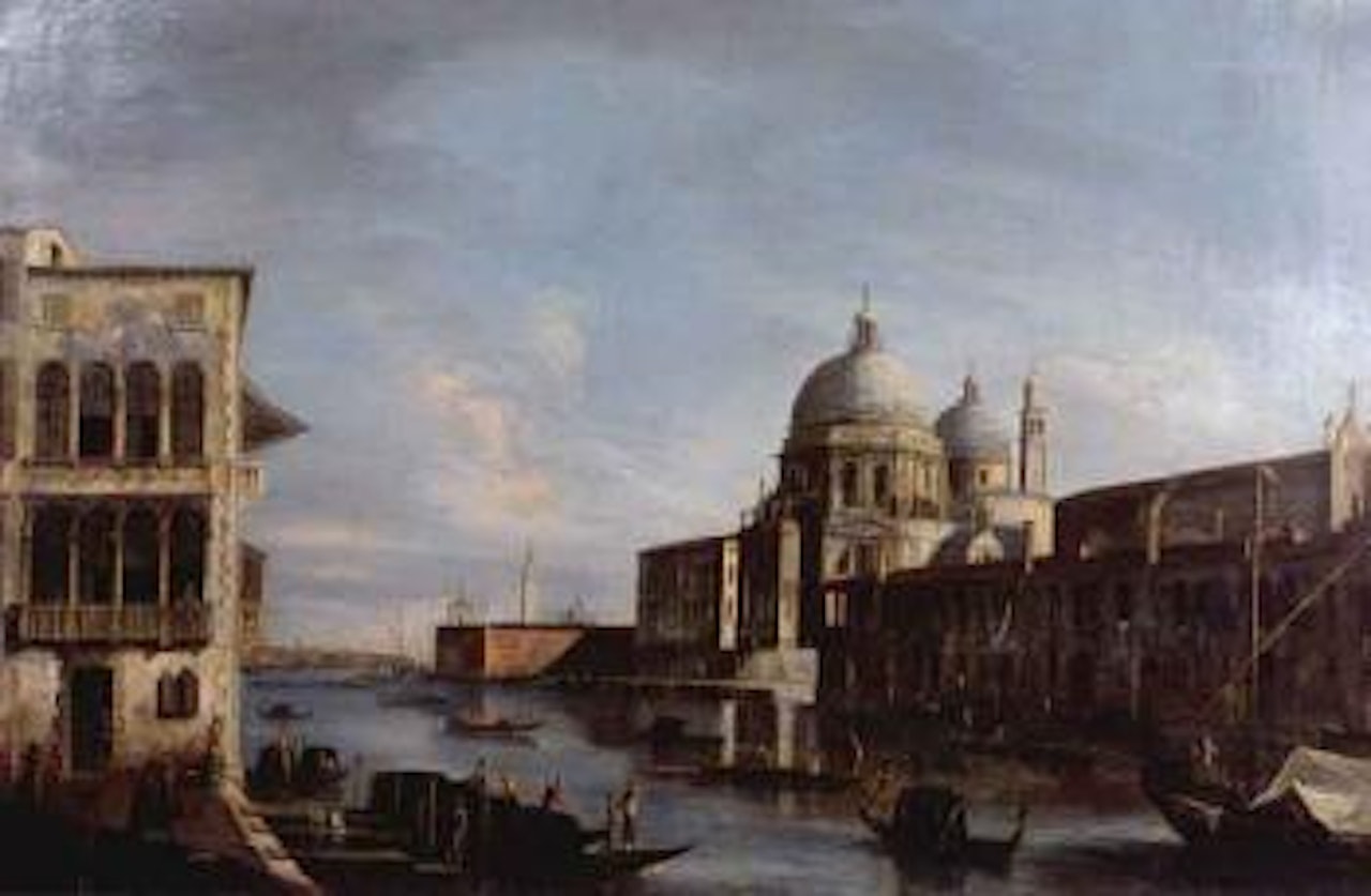 Grand Canal with Basilica della Salute by Apollonio Domenichini