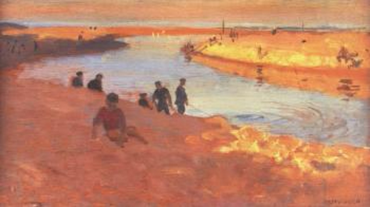 Golden sand, Donmouth by Alberto Morrocco
