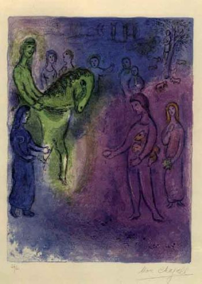 Daphnis et Chloe, arrival of Dionysophanes by Marc Chagall
