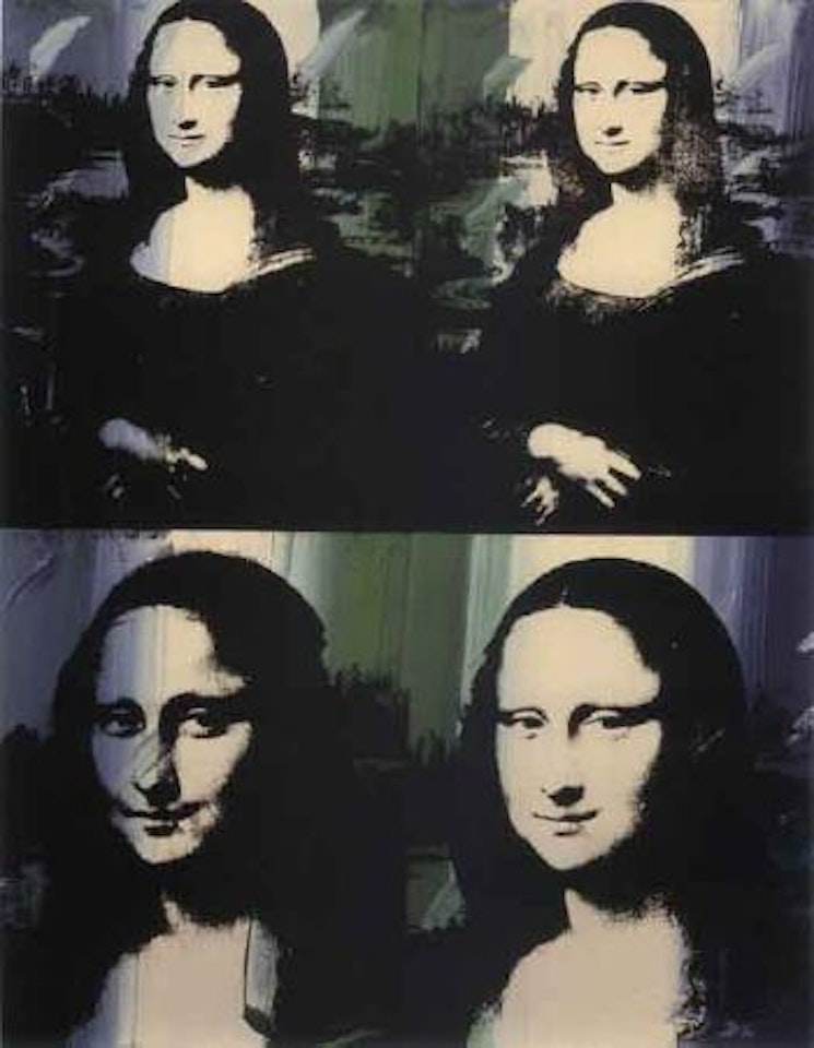 Mona-Lisa four times by Andy Warhol